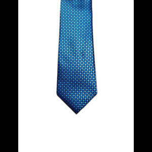 Donald J Trump Blue Checker Silk Tie